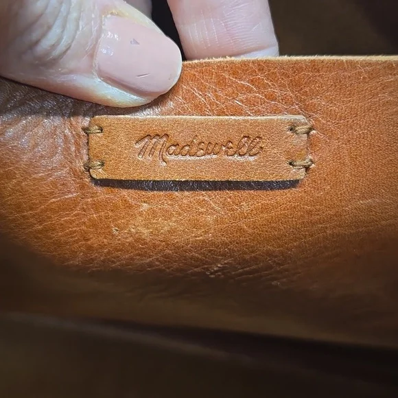{Madewell} The Transport Leather Crossbody - Cognac Brown - Picture 13 of 15